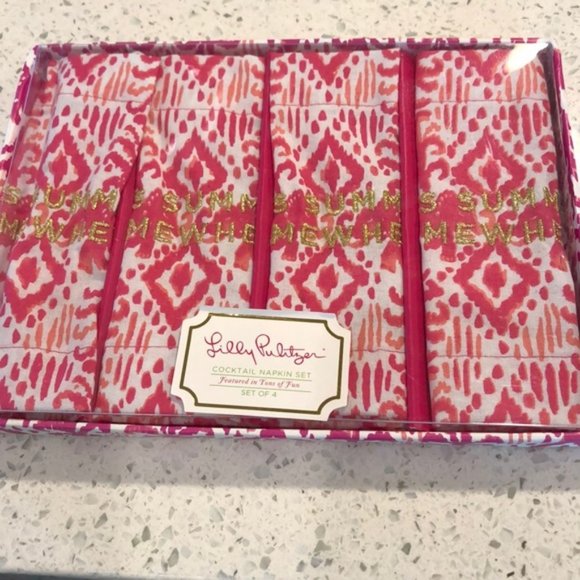 Lilly Pulitzer Cotton Napkins Tons Of Fun - Picture 4 of 5